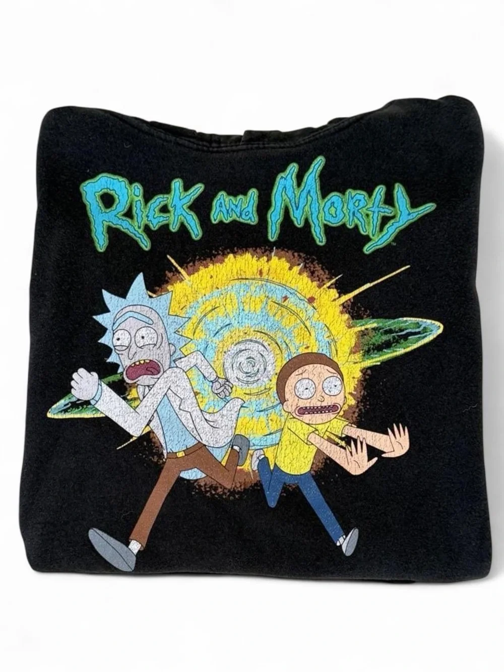 Rick and Morty Graphic Hoodie in Black - Unisex